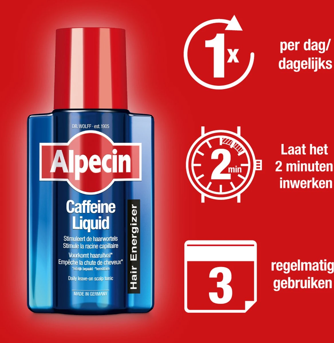 Alpecin Cafeïne Liquid Hair Tonic 200ml | Voorkomt Haaruitval En Ondersteunt De Haargroei | Voor Alle Haar En Hoofdhuid Types 5 Alpecin Cafeïne Liquid Hair Tonic 200ml | Voorkomt Haaruitval En Ondersteunt De Haargroei | Voor Alle Haar En Hoofdhuid Types - Afbeelding 5