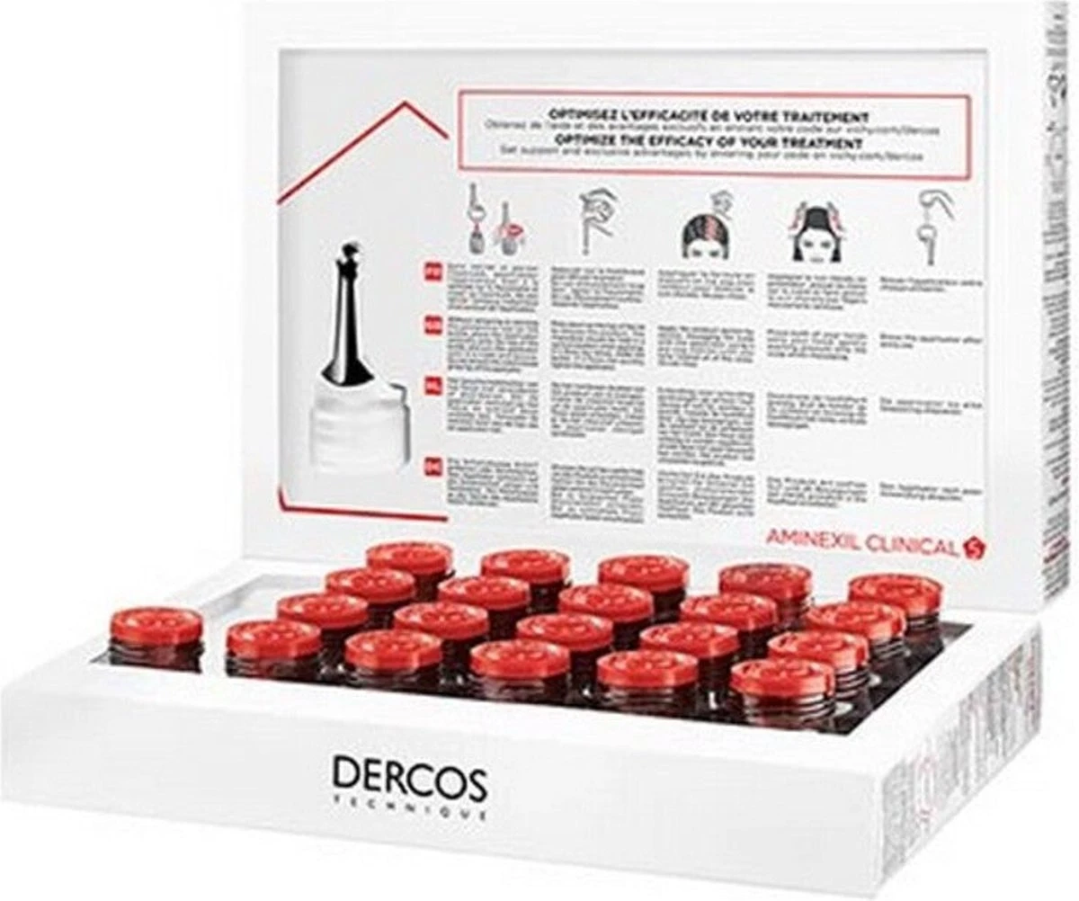 Vichy Dercos Aminexil Clinical 5 Anti-Haaruitval Vrouw - 21 Ampullen 5 Vichy Dercos Aminexil Clinical 5 Anti-Haaruitval Vrouw - 21 Ampullen - Afbeelding 5