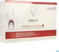 Vichy Dercos Aminexil Clinical 5 Anti-Haaruitval Vrouw - 21 Ampullen 15 Vichy Dercos Aminexil Clinical 5 Anti-Haaruitval Vrouw - 21 Ampullen -Garnier winkel 1200x1068