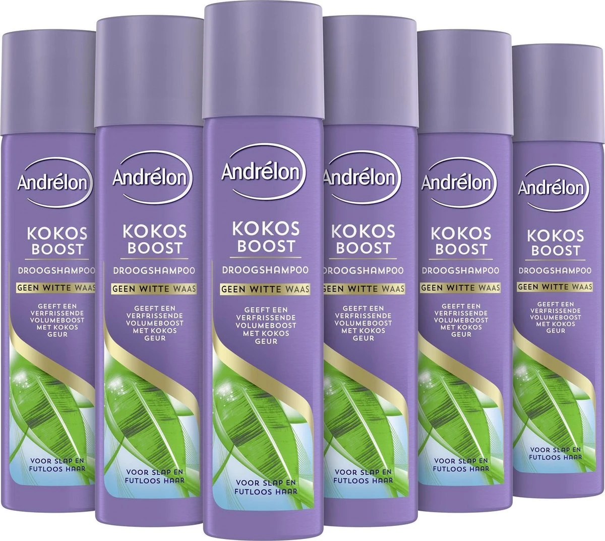Andrélon Droogshampoo Kokos - 6 X 245 Ml - Voordeelverpakking 1 Andrélon Droogshampoo Kokos - 6 X 245 Ml - Voordeelverpakking