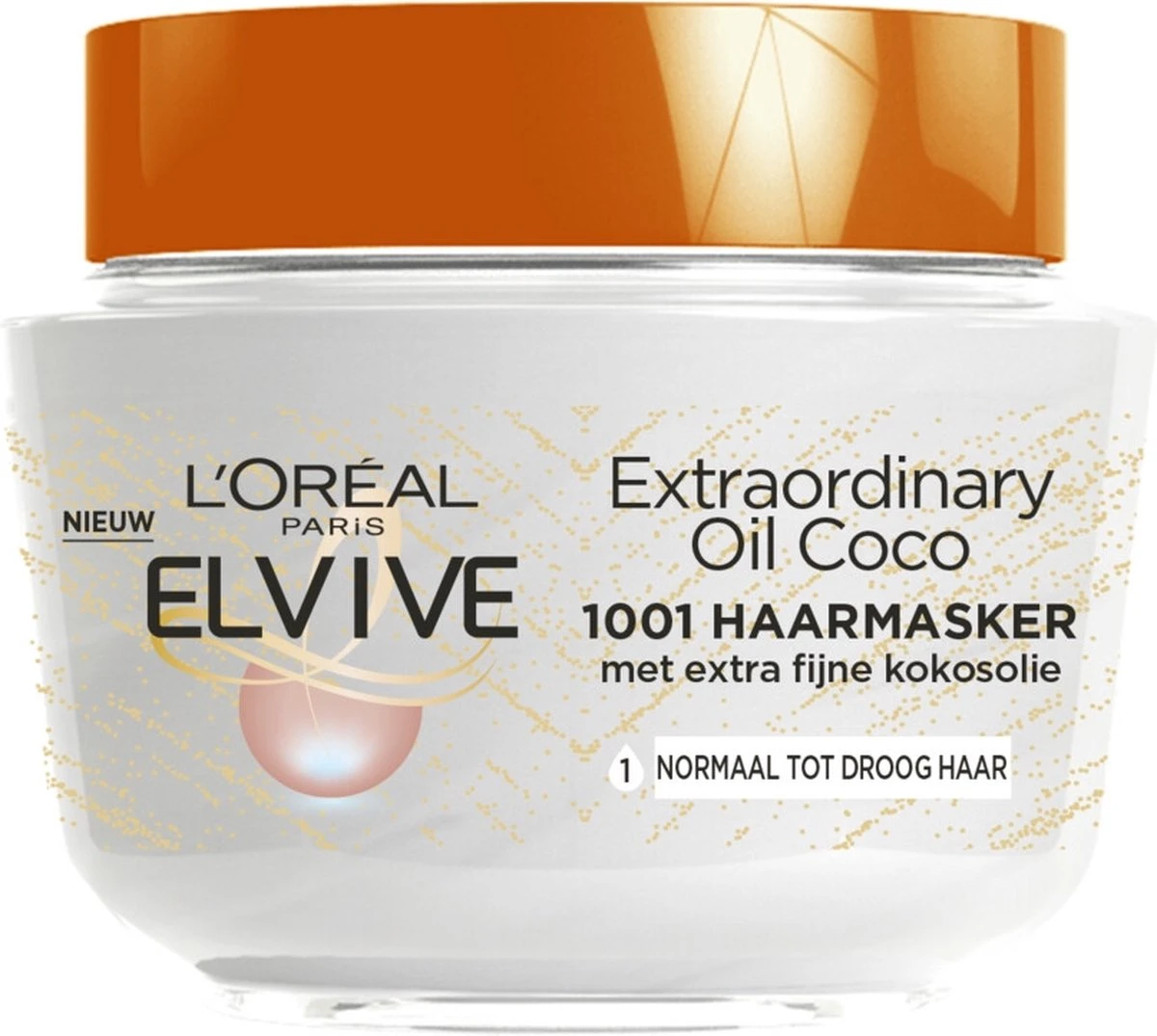L'Oréal Paris Elvive Extraordinary Oil Haarmasker - 300 Ml - Fijne Kokosolie 1 L'Oréal Paris Elvive Extraordinary Oil Haarmasker - 300 Ml - Fijne Kokosolie