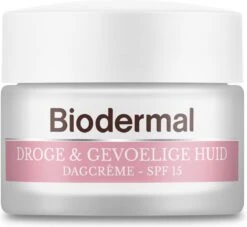 Biodermal Dagcrème Droge & Gevoelige Huid - 50ml - Hydrateert En Herstelt