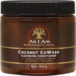 As I Am Naturally Coconut Co-Wash Cremespoeling - 454 Gr
