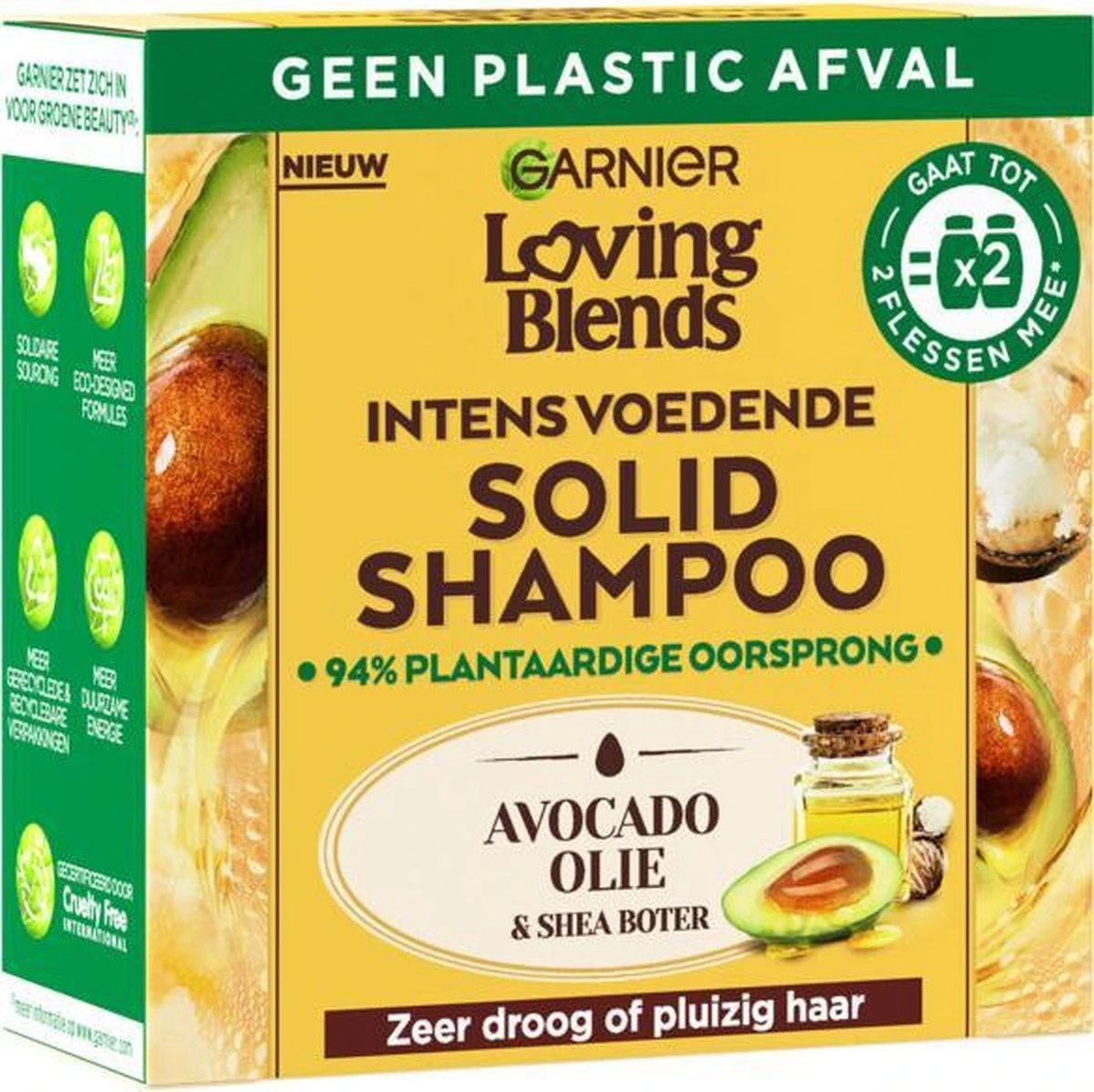 Garnier Shampoo Bar Loving Blends Avocado Sheaboter - 1 Stuk 4 Garnier Shampoo Bar Loving Blends Avocado Sheaboter - 1 Stuk - Afbeelding 4