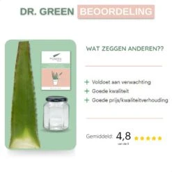 Dr. Green® 1x- Aloë Vera Blad - MAAK GEL IN 3 MINUTEN - 100% Puur - Biologisch 19 Dr. Green® 1x- Aloë Vera Blad - MAAK GEL IN 3 MINUTEN - 100% Puur - Biologisch -Garnier winkel 1200x1200 21