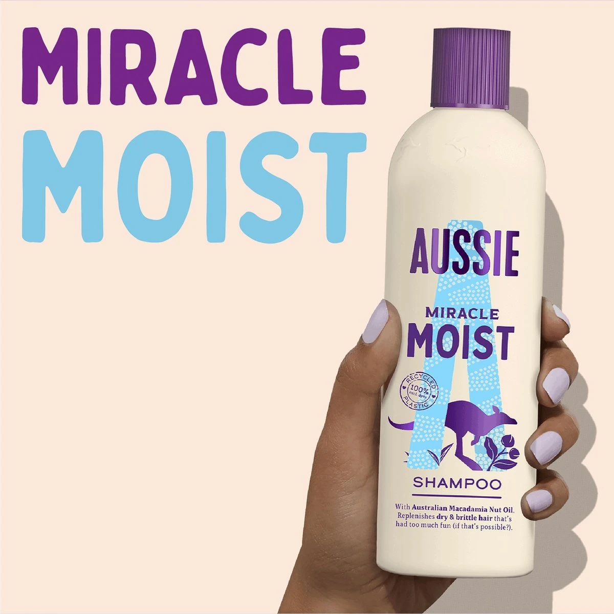 Aussie Miracle Moist Shampoo - Hydraterende Shampoo - Herstelt Droog En Beschadigd Haar - 6 X 300 Ml 4 Aussie Miracle Moist Shampoo - Hydraterende Shampoo - Herstelt Droog En Beschadigd Haar - 6 X 300 Ml - Afbeelding 4