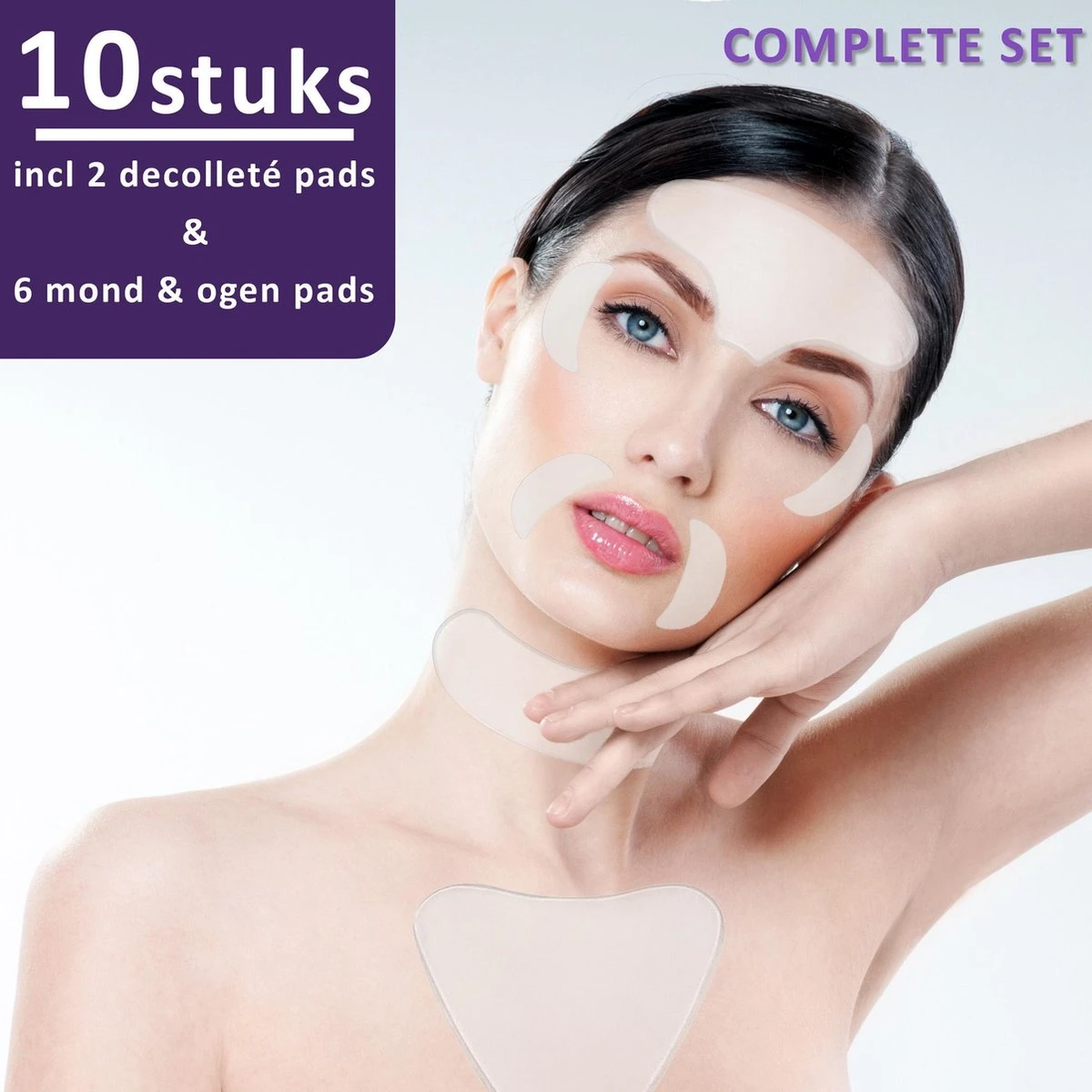 Simia™ Complete Set Anti Rimpel Beauty Pads 10 STUKS Tegen Lijntjes En Rimpels - Decolleté Hals & Gezicht - Anti Aging - Huidverzorging Voordeelset 1 Simia™ Complete Set Anti Rimpel Beauty Pads 10 STUKS Tegen Lijntjes En Rimpels - Decolleté Hals & Gezicht - Anti Aging - Huidverzorging Voordeelset