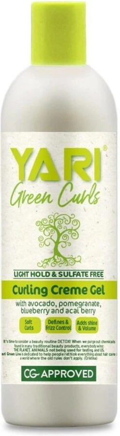 Yari Green Curls Light Hold Curling Cream Gel 355ml