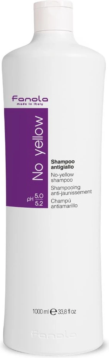 Fanola No Yellow Shampoo - 1000 Ml 2 Fanola No Yellow Shampoo - 1000 Ml - Afbeelding 2