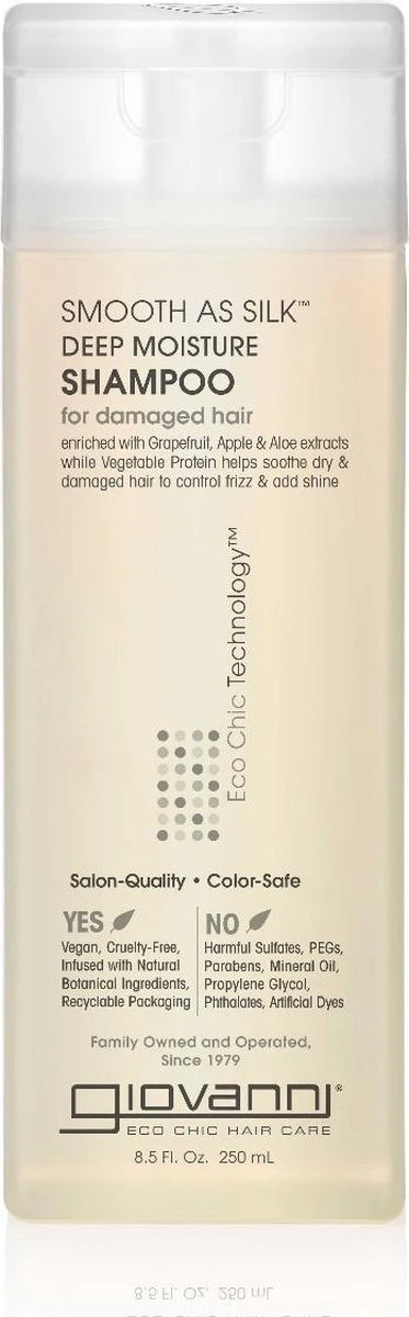 Giovanni Cosmetics - Smooth As Silk Shampoo 250 Ml 1 Giovanni Cosmetics - Smooth As Silk Shampoo 250 Ml