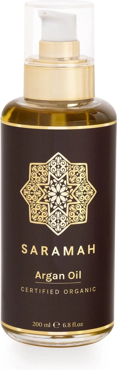 SARAMAH® Arganolie Puur 200 Ml - Voor Haar, Huid En Gezicht - 100% Puur & Biologisch - EU Bio Keurmerk - Hydraterend, Voedend En Herstellend - Rijk Aan Omega 3 En 6, Vitamine E En F - Marokkaanse Arganolie - Moroccan Argan Oil - Huidolie En Haarolie 2 SARAMAH® Arganolie Puur 200 Ml - Voor Haar, Huid En Gezicht - 100% Puur & Biologisch - EU Bio Keurmerk - Hydraterend, Voedend En Herstellend - Rijk Aan Omega 3 En 6, Vitamine E En F - Marokkaanse Arganolie - Moroccan Argan Oil - Huidolie En Haarolie - Afbeelding 2