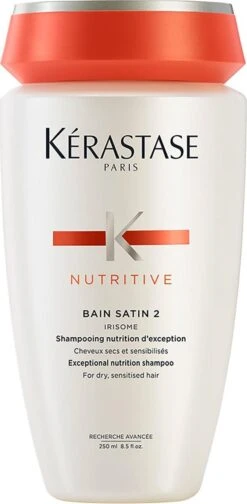 Kérastase Nutritive Bain Satin 2 - Voedende Proteïneshampoo Voor Droog En Gevoelig Haar - 250ml