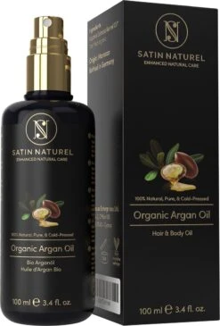 Satin Naturel Bio Arganolie - Argan Olie Puur Voor Haar En Huid - Argan Oil - 100ml