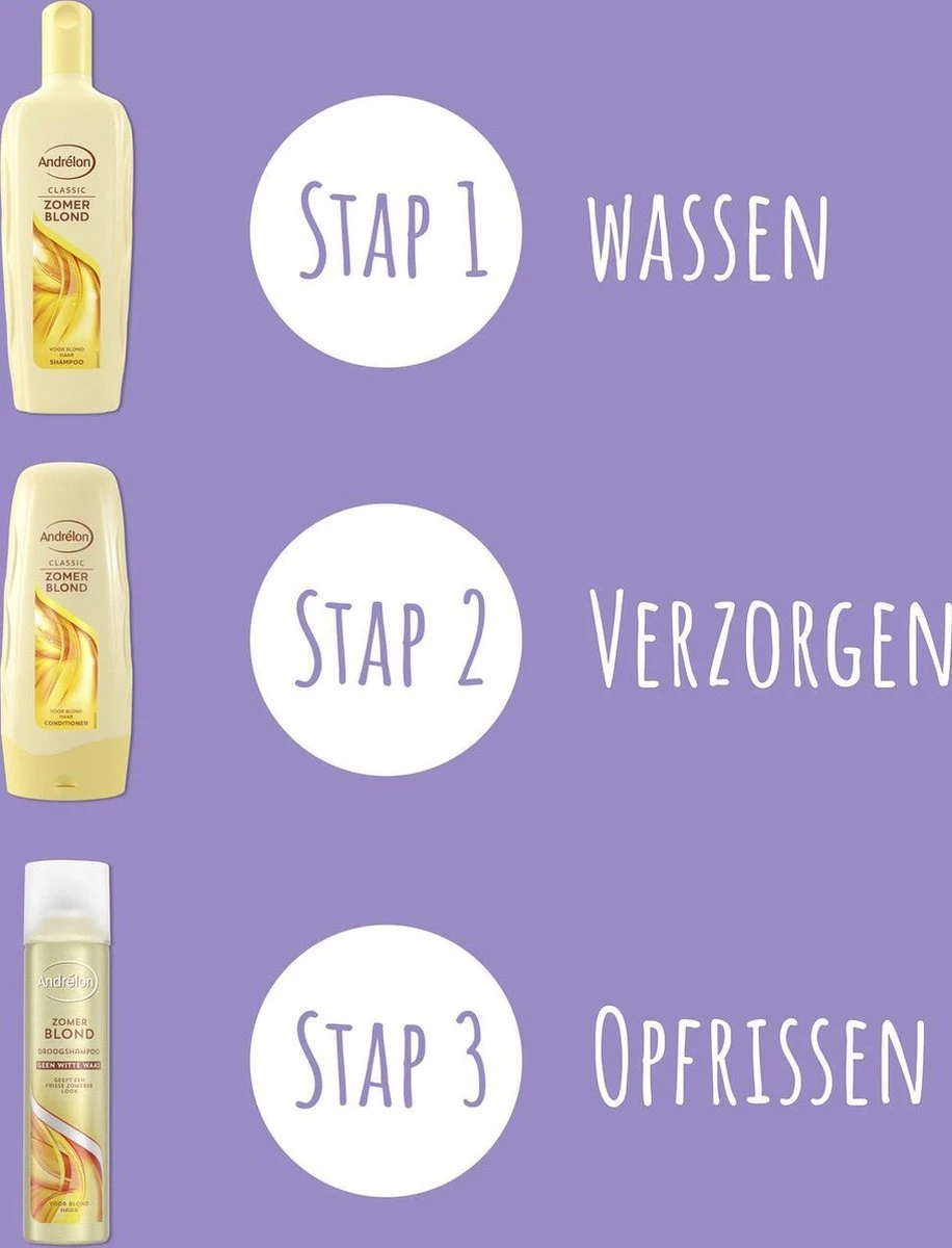 Andrélon Intense Zomerblond Conditioner - 6 X 300 Ml - Voordeelverpakking 9 Andrélon Intense Zomerblond Conditioner - 6 X 300 Ml - Voordeelverpakking - Afbeelding 9