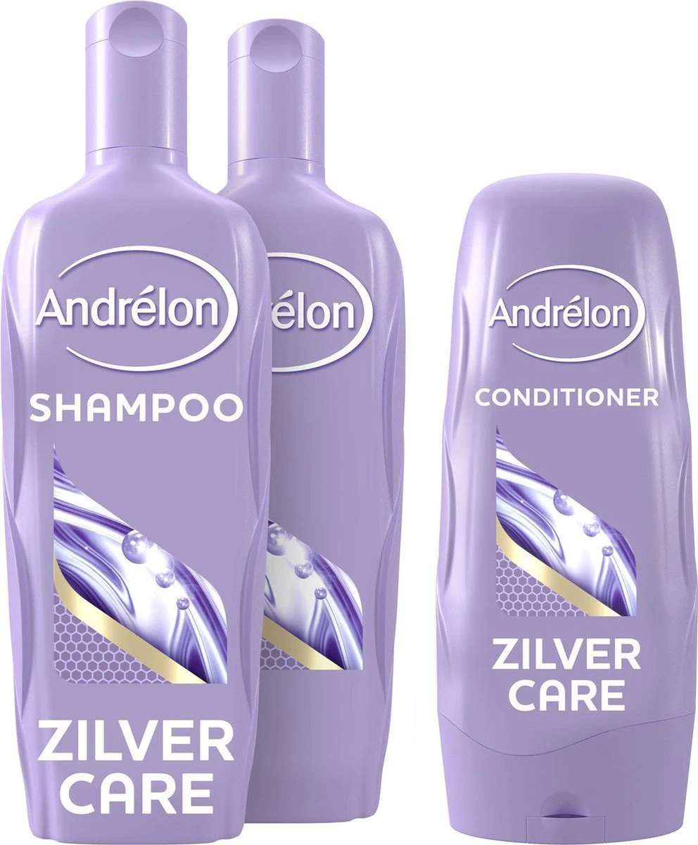 Andrélon Zilver Care - Shampoo En Conditioner - Set 2 Andrélon Zilver Care - Shampoo En Conditioner - Set - Afbeelding 2